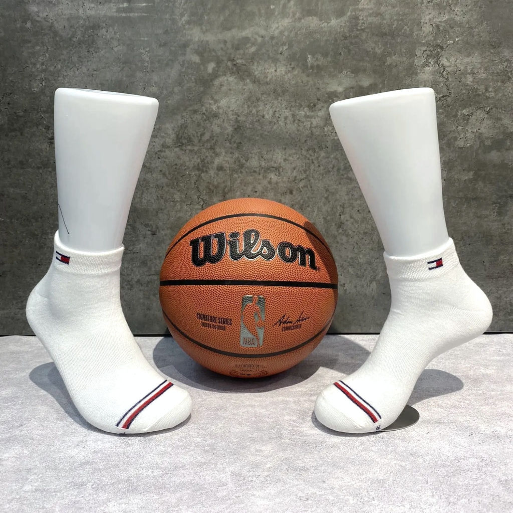 Tommy Hilfiger White 6 Pairs [TM-091]