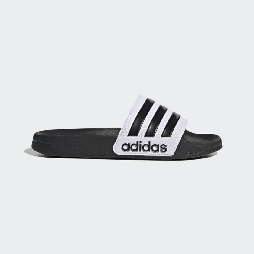 Adidas Adilette Shower Slides White Black [GZ9508]