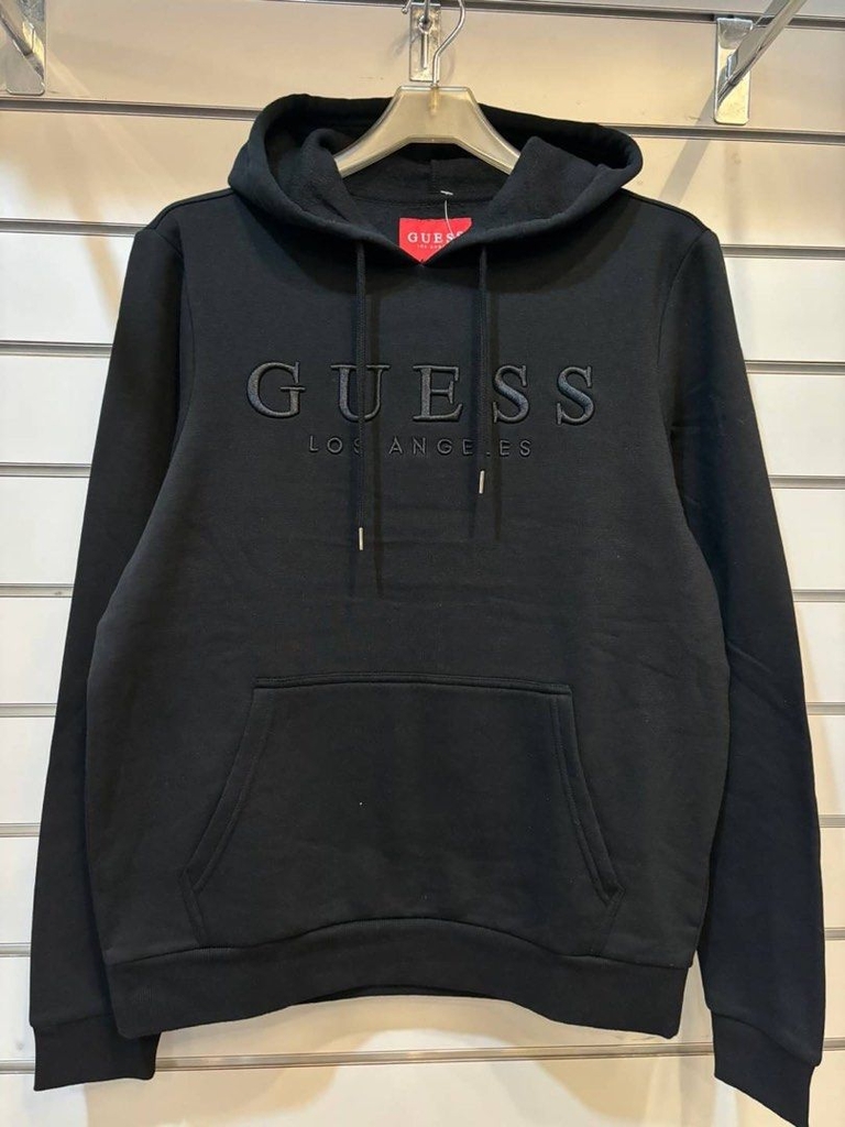 Guess Factory Harvey Logo Hoodie Black [Guess002]