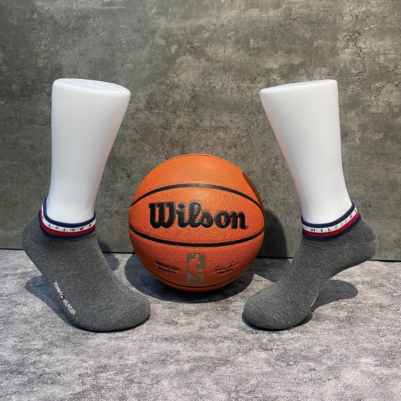 Tommy Hilfiger Grey Black 6 Pairs [TOMY-061]