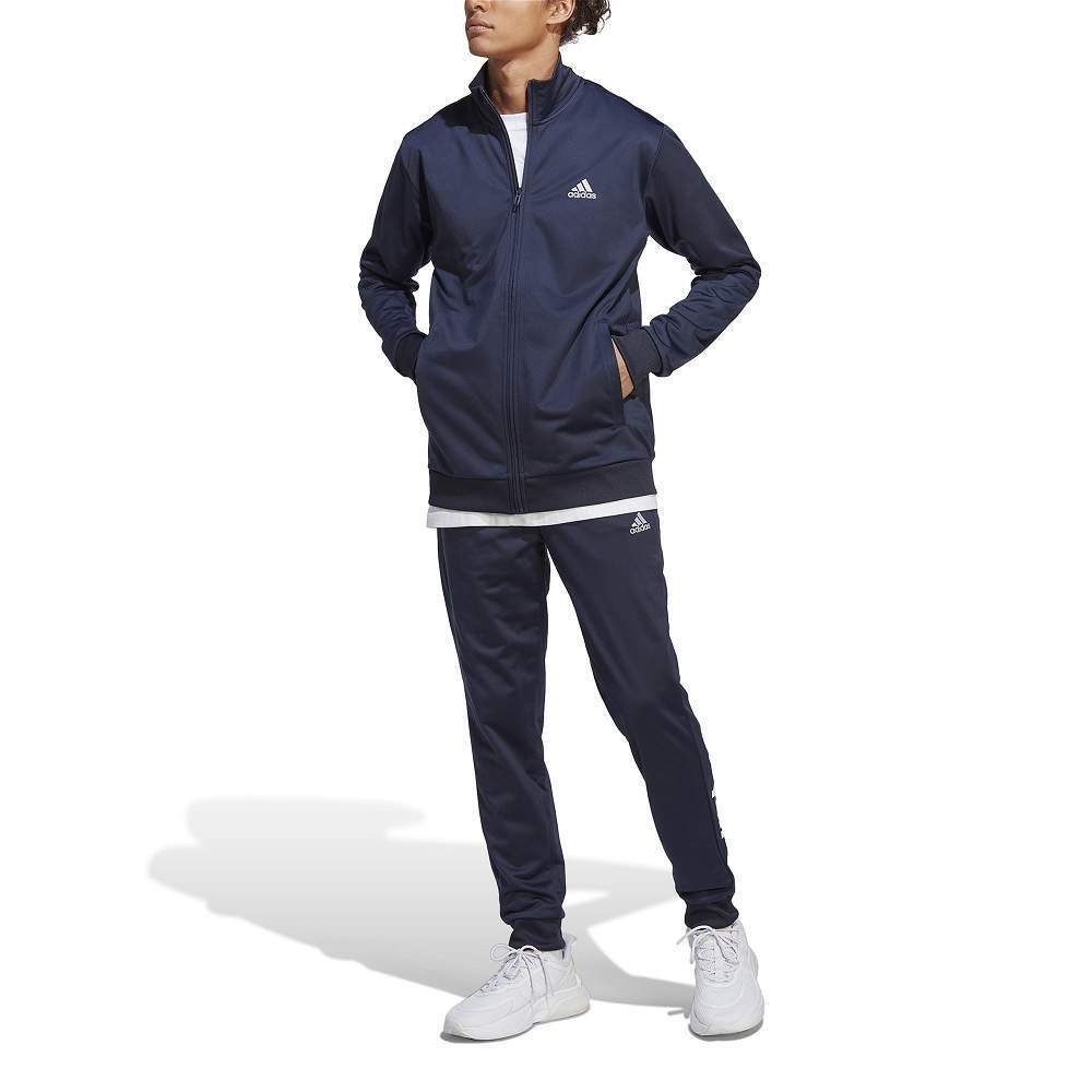 Adidas Men's Linear Logo Knit Blue Suit ''Navy''