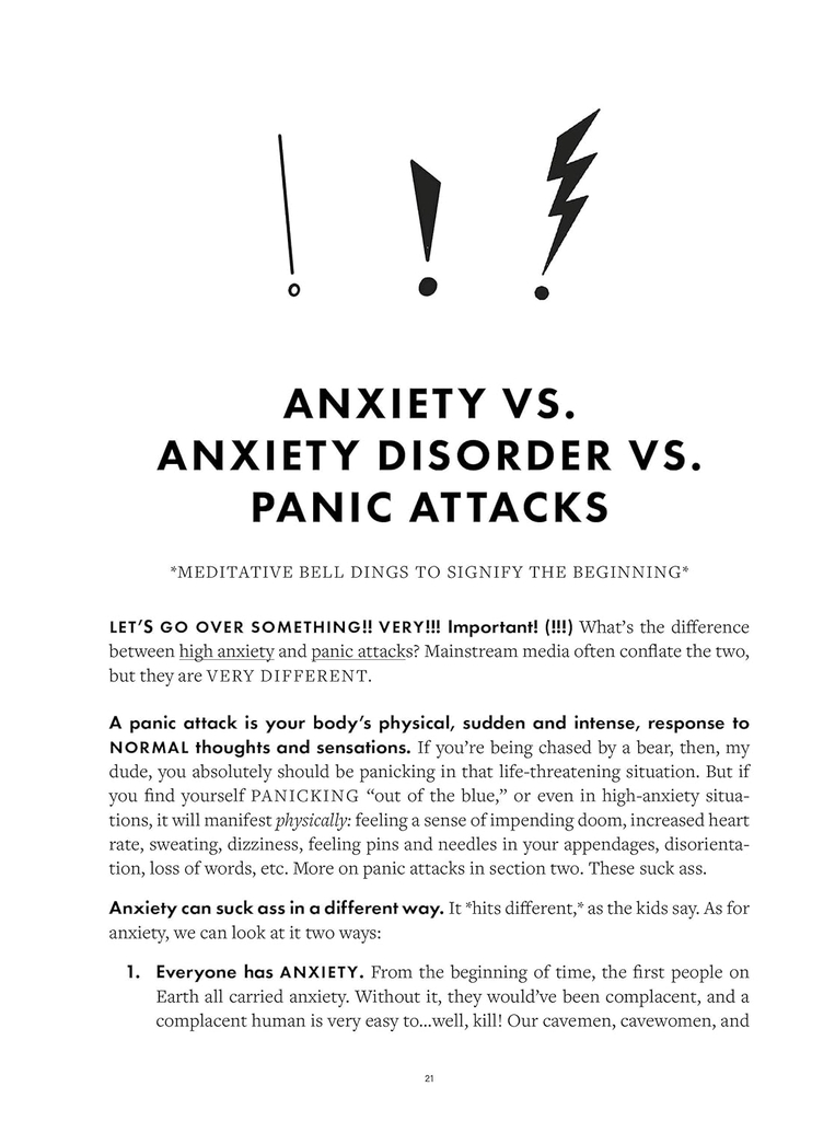 Don't F*cking Panic: The Shit They Don’t Tell You in Therapy About Anxiety Disorder, Panic Attacks, & Depression