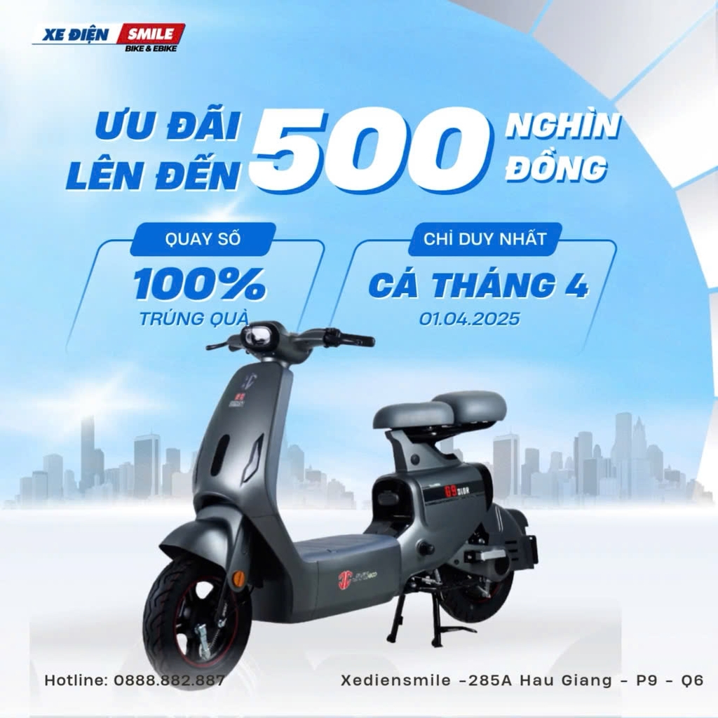mua xe điện quay số trúng thưởng