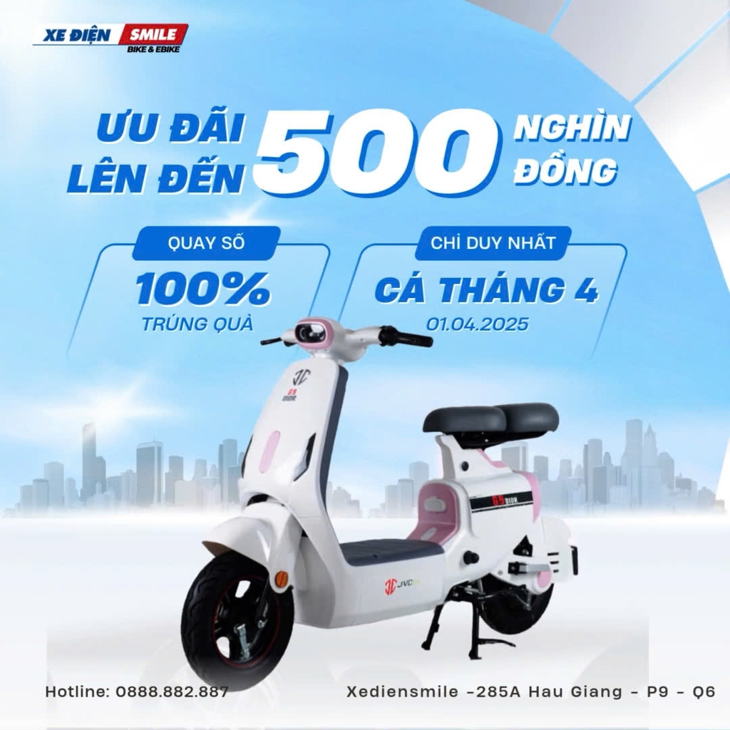chương trình khuyến mãi mua xe điện ngày cá tháng tư