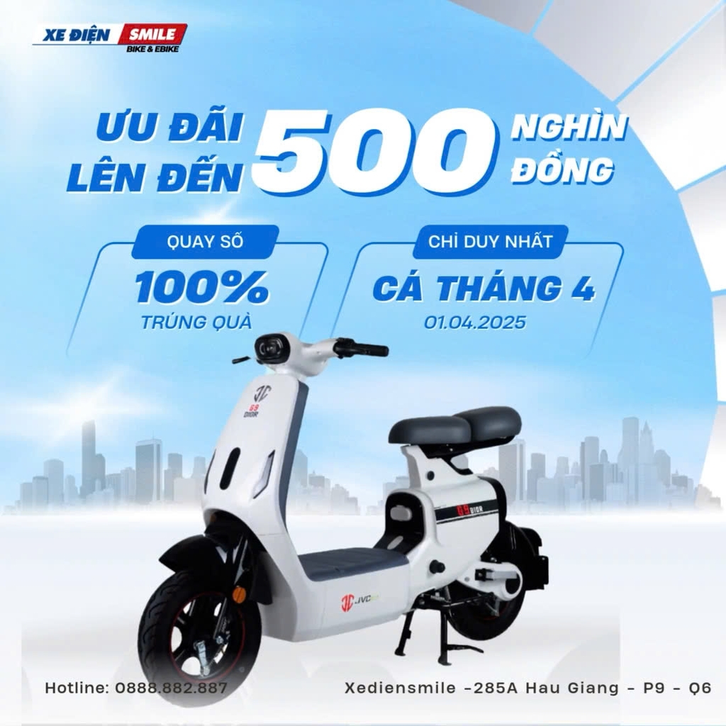 ưu đãi khi mua xe điện chính hãng tại xe điện smile