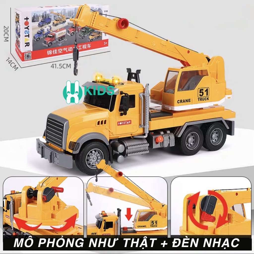 Mua Đồ chơi mô hình xe cần cẩu nâng hàng KAVY chất liệu hợp kim và nhựa  nguyên sinh an toàn chi tiết sắc sảo các khớp chuyển động tại KAVY official