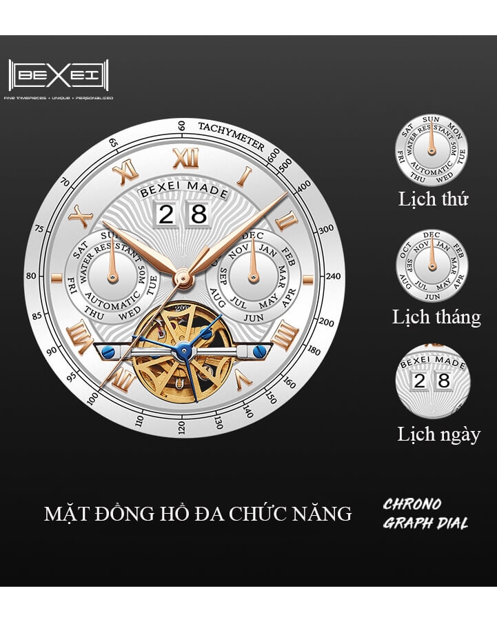Đồng Hồ Nam Chính Hãng Bexei BX9301G1 Automatic