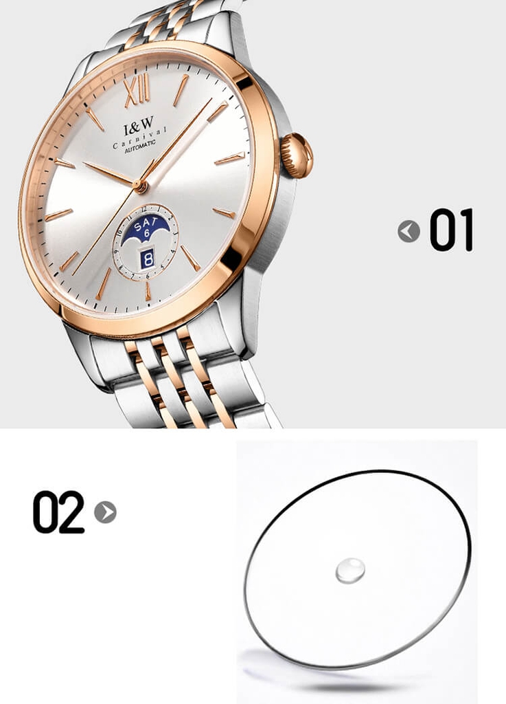 Đồng Hồ Nam I&W Carnival 527G7 Automatic