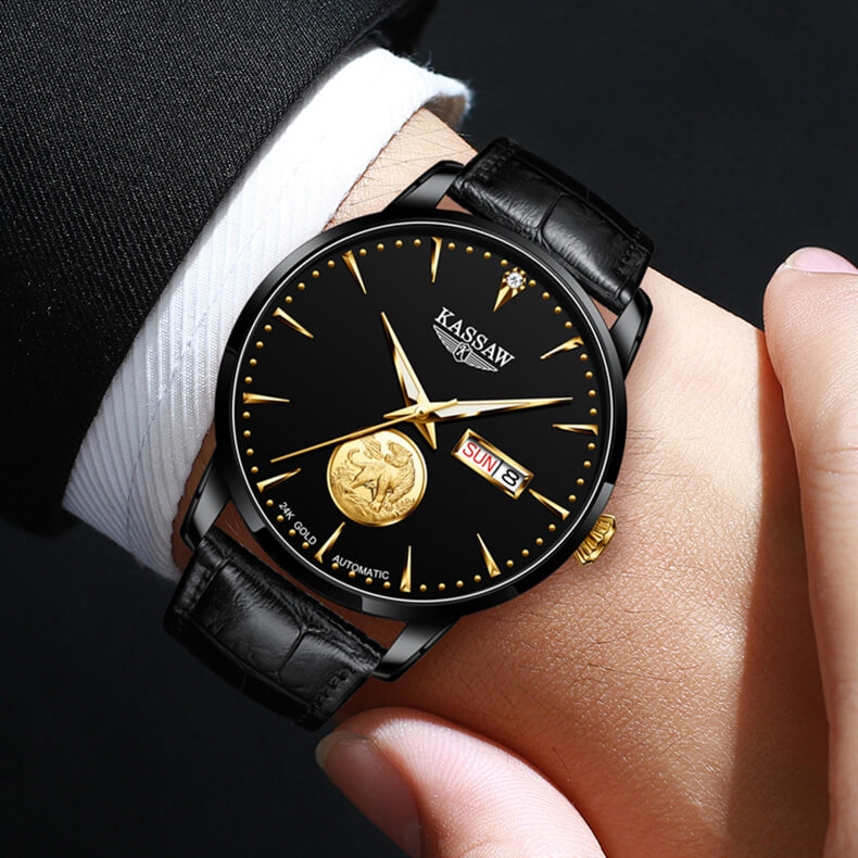 Đồng Hồ Nam Kassaw K355G4 Automatic (Mạ vàng 24k)