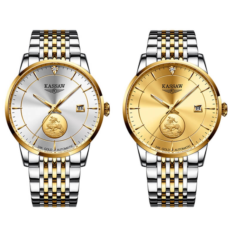 Đồng Hồ Nam Kassaw K666G2 Automatic (Mạ vàng 24k)