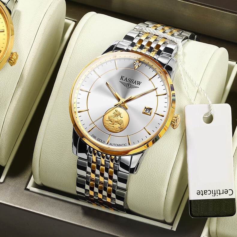 Đồng Hồ Nam Kassaw K666G2 Automatic (Mạ vàng 24k)