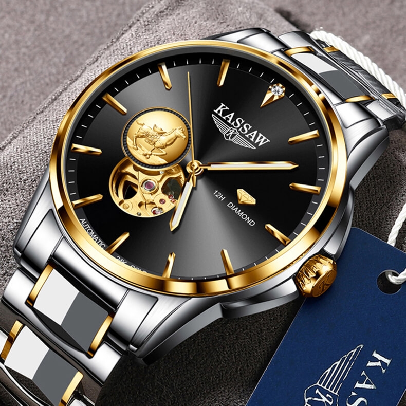 Đồng Hồ Nam Kassaw K777G2 Automatic (Mạ vàng 24k)