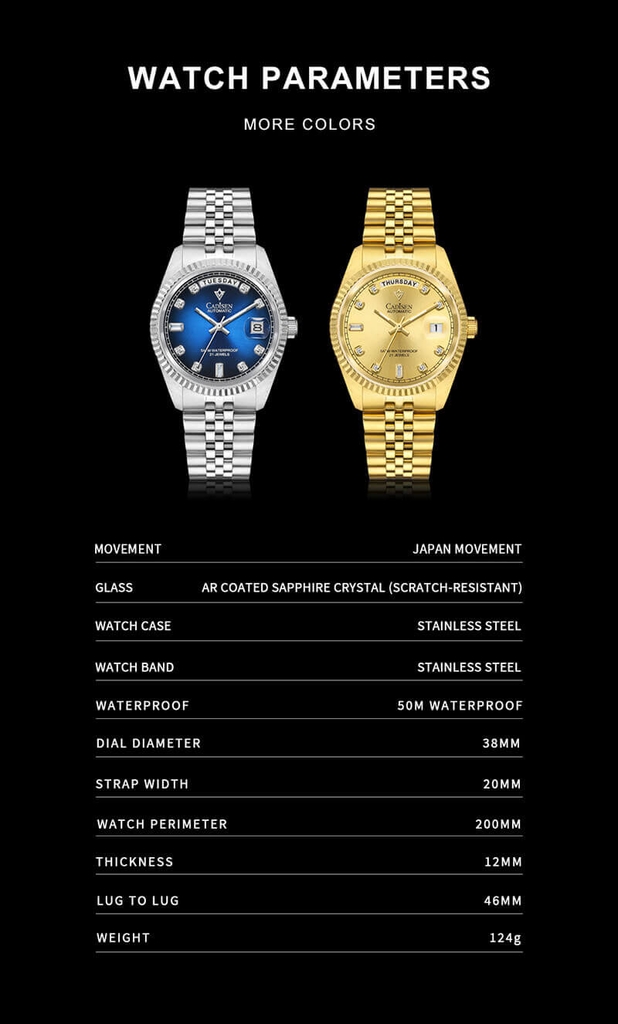 Đồng Hồ Nam Cadisen C8229M1 Automatic