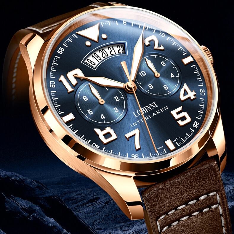 Đồng Hồ Nam Lobinni No.16051B-4 Automatic