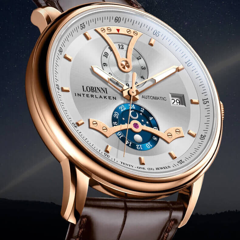 Đồng Hồ Nam Lobinni LB18018G-3 Automatic