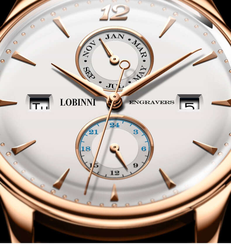 Đồng Hồ Nam Lobinni No.1803 Automatic