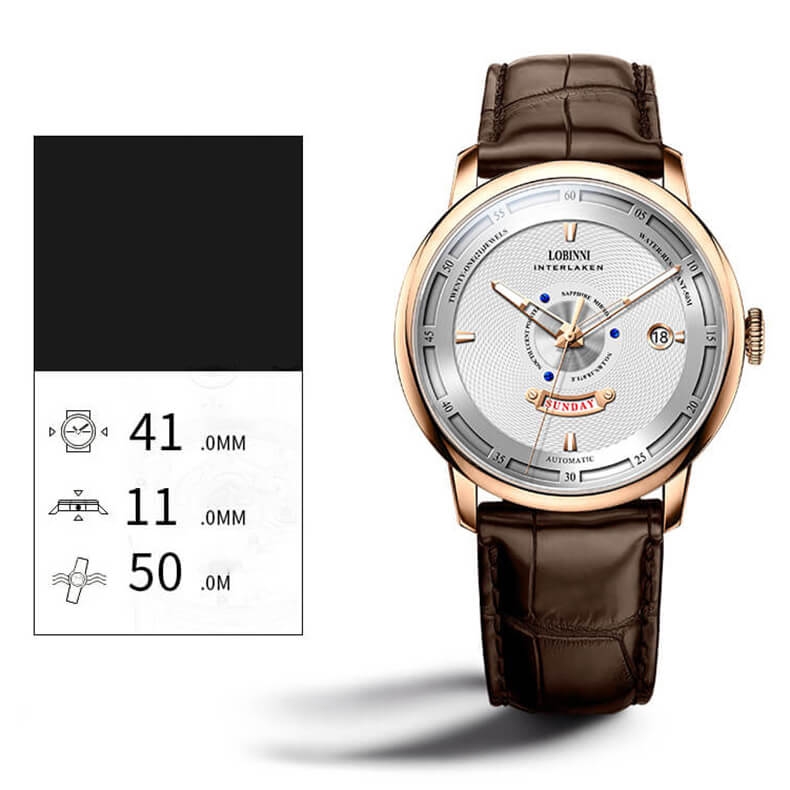 Đồng Hồ Nam Lobinni No.1807-5 Automatic