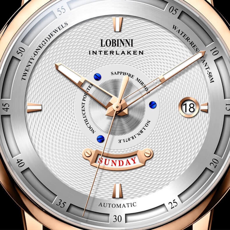 Đồng Hồ Nam Lobinni No.1807-1 Automatic