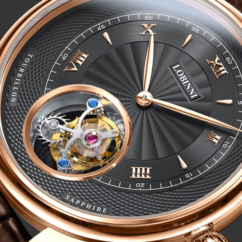 Đồng Hồ Nam Lobinni No.8885-1 Tourbillon