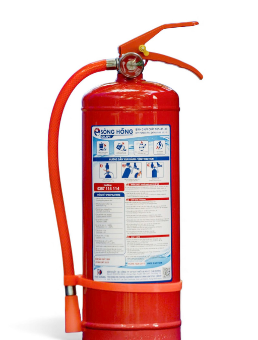 Bình bột chữa cháy ABC 8kg Sông Hồng