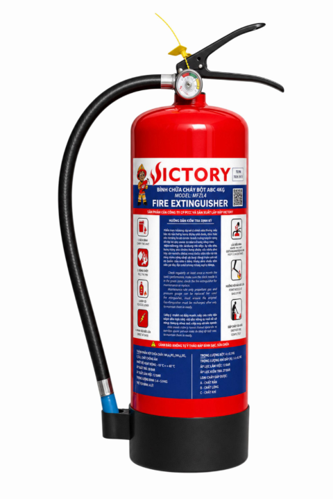 Bình chữa cháy xách tay bột ABC 4kg Victory