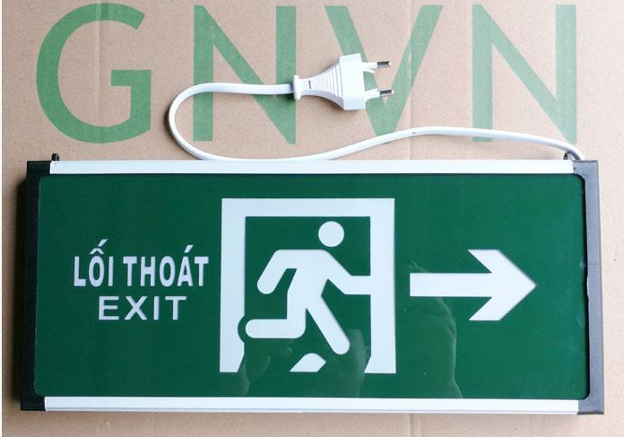 Đèn exit 2 mặt chỉ 1 hướng GNVN