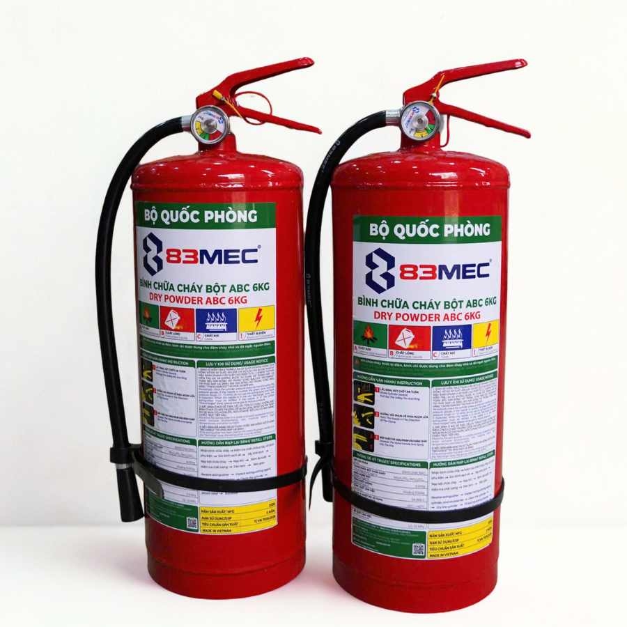 Bình bột chữa cháy ABC 6kg
