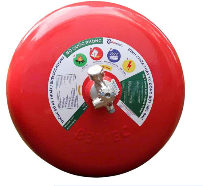 Bình chữa cháy tự động bột ABC 6kg