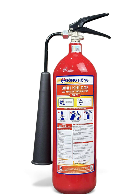 Bình khí chữa cháy CO2 3kg Sông Hồng