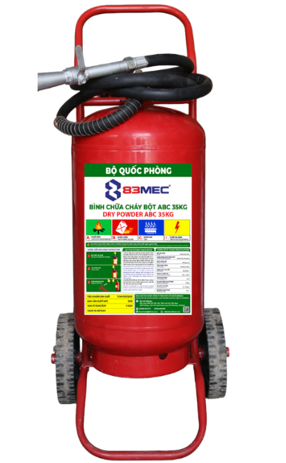 Bình chữa cháy bột xe đẩy ABC 35kg