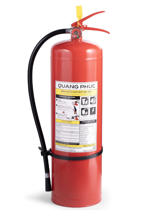 Bình bột chữa cháy ABC 8kg Quang Phúc