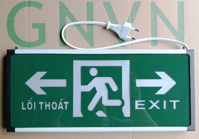 Đèn exit 2 mặt chỉ 2 hướng GNVN