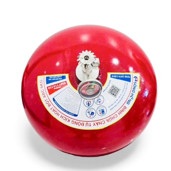 Bình cầu chữa cháy tự động ABC 6kg Sông Hồng