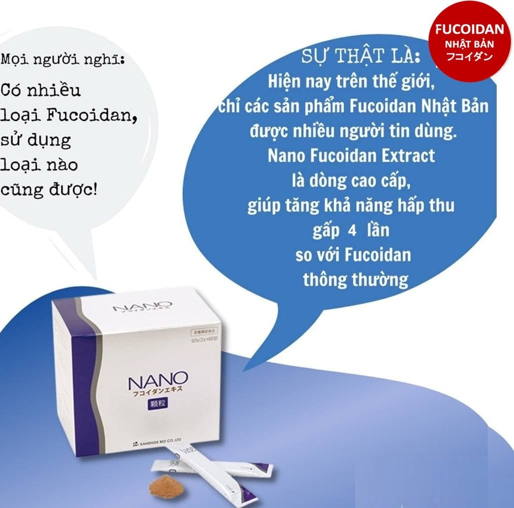 Fucoidan Nano Nhật Bản -Hỗ trợ phòng chống và điều trị ung thư