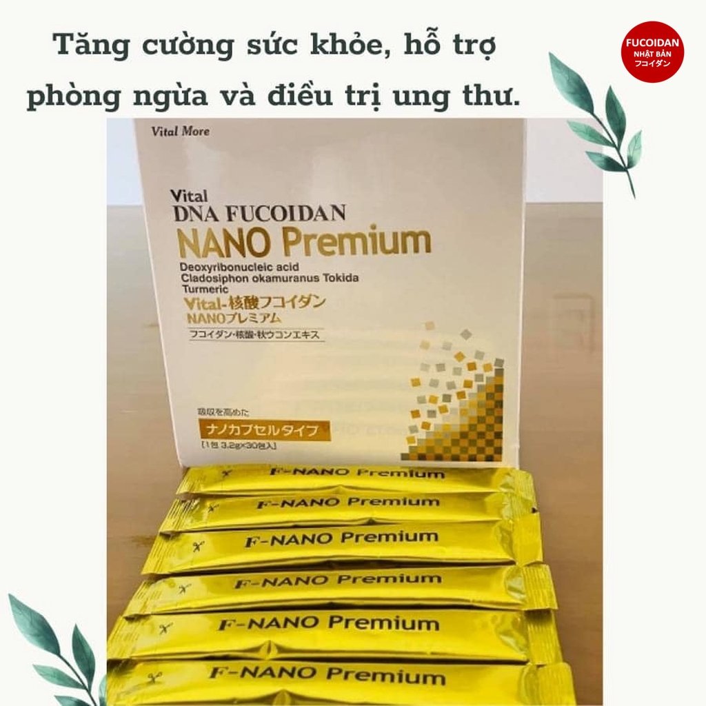 Vital DNA Fucoidan Nano Premium cao cấp Nhật Bản - PHÒNG CHỐNG VÀ HỖ TRỢ ĐIỀU TRỊ UNG THƯ