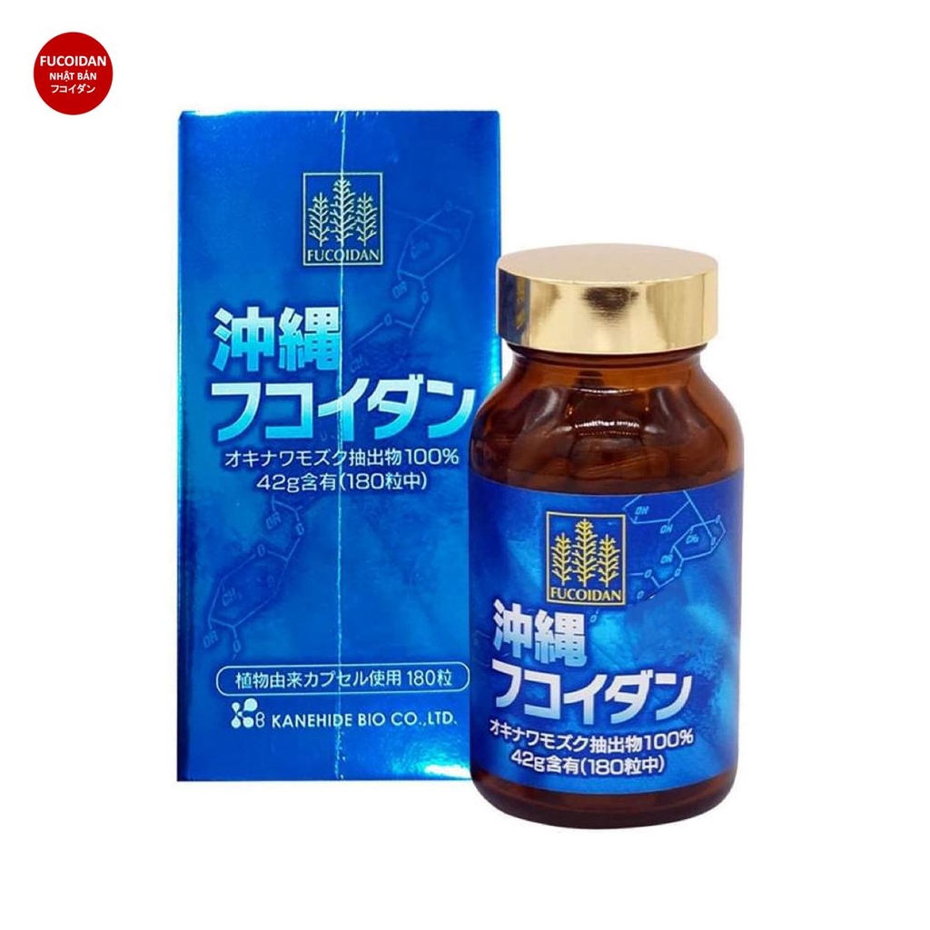 𝐅𝐔𝐂𝐎𝐈𝐃𝐀𝐍 Okinawa Kanehide 180 viên (Fucoidan Xanh) - PHÒNG CHỐNG VÀ HỖ TRỢ ĐIỀU TRỊ UNG THƯ