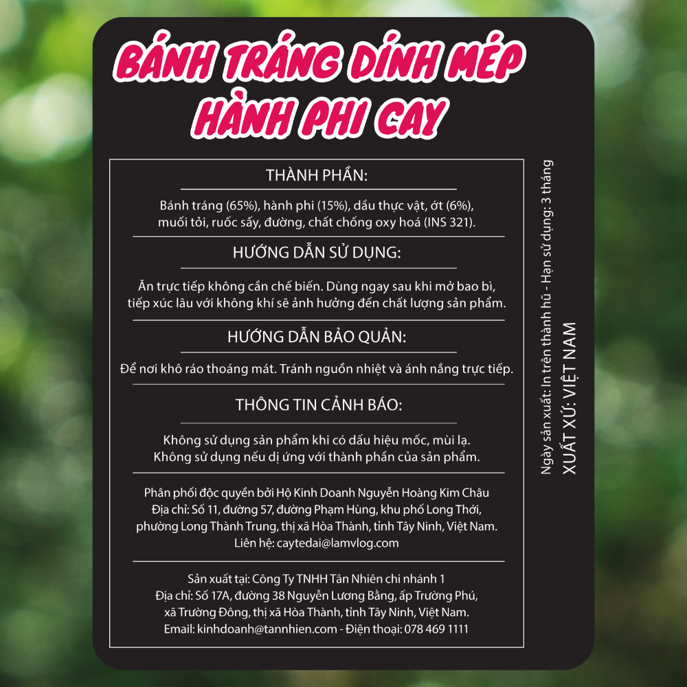 Combo 2 hũ bánh tráng DinhMep CAY