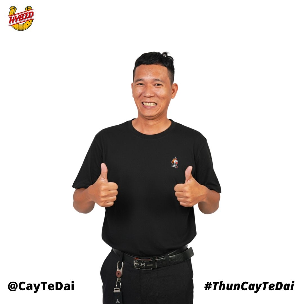Áo T-Shirt Cotton Lâm Vlog  270 GSM Oversized Logo Thêu Chỉ Xịn Cao Cấp Bóng Mịn
