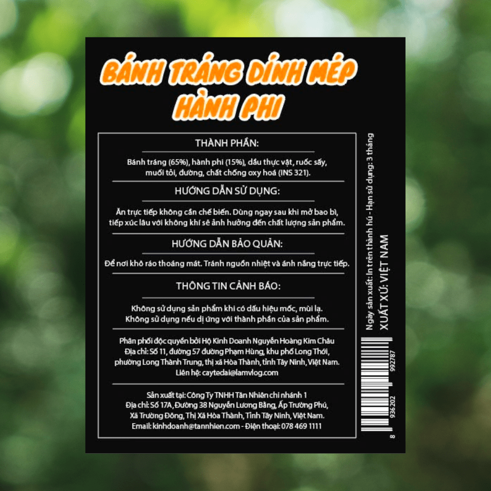 [COMBO 4 HŨ] bánh tráng DINHMEP HÀNH PHI MIX