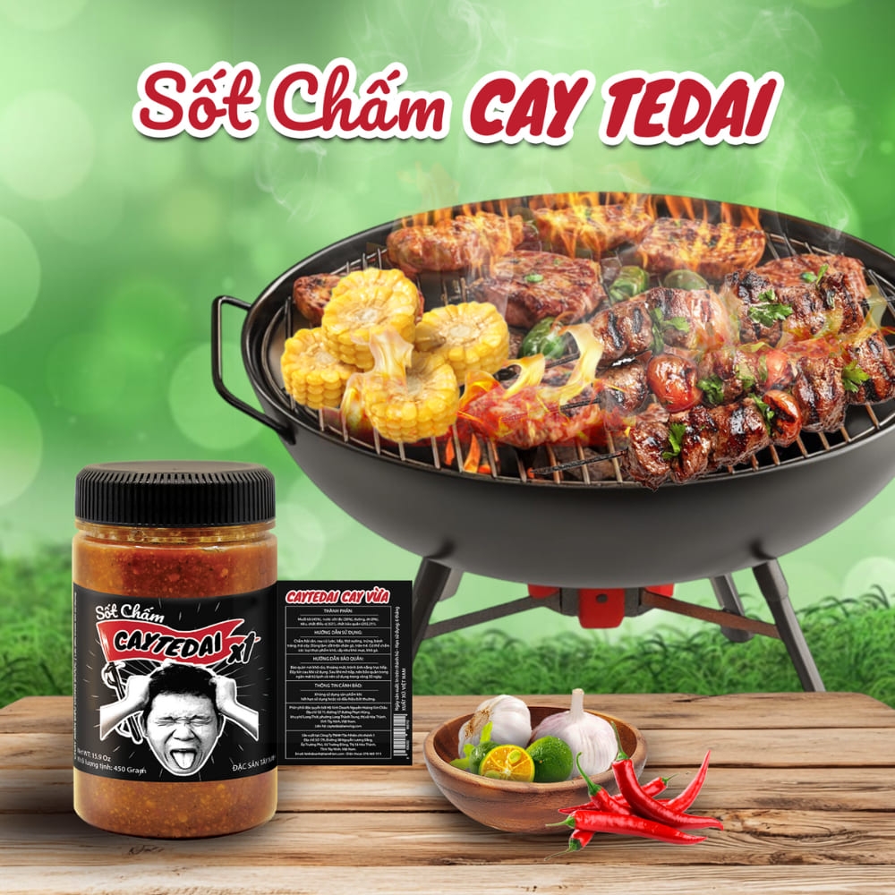 COMBO 2 hũ sốt Caytedai cay X1 và X2