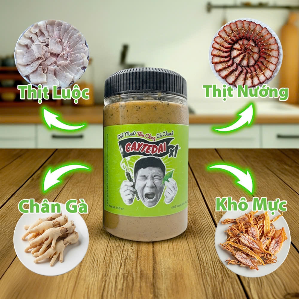 Sốt Muối Tiêu Chay Lá Chanh CayTeDai X1