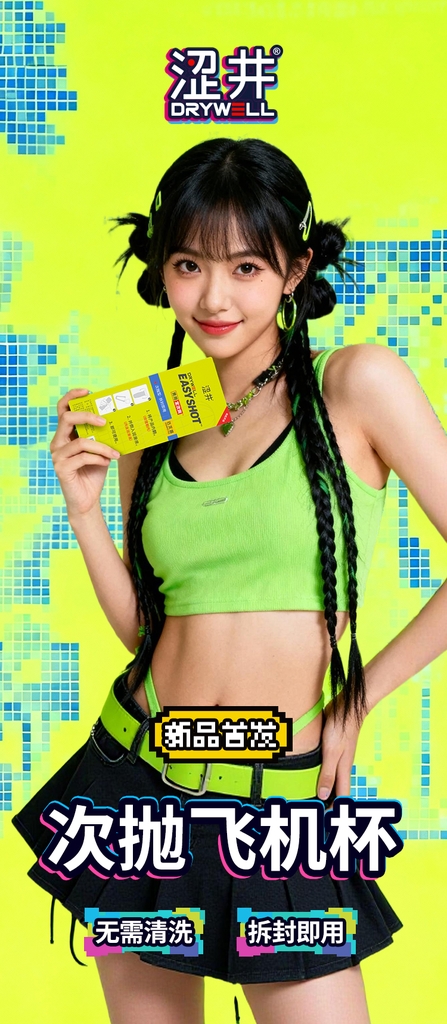 Ống Tay Áo (đôn dên) Lime Green M-15