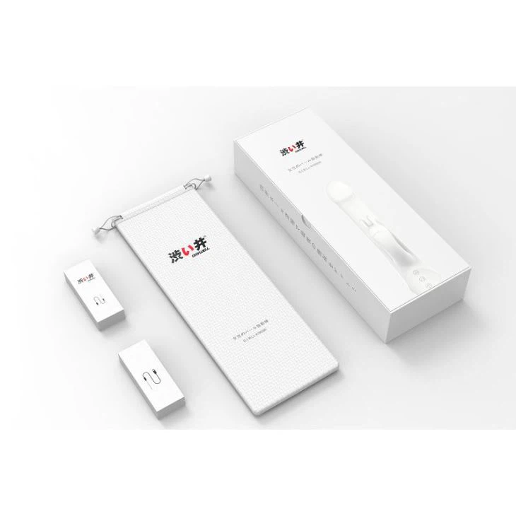 Máy Rung Tai Thỏ Pro Có Hạt Xoay Kích Thích - Rabbit White Pro - Phiên Bản Cải Tiến Mới