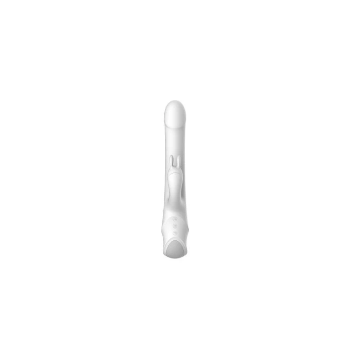 Máy Rung Tai Thỏ Pro Có Hạt Xoay Kích Thích - Rabbit White Pro - Phiên Bản Cải Tiến Mới