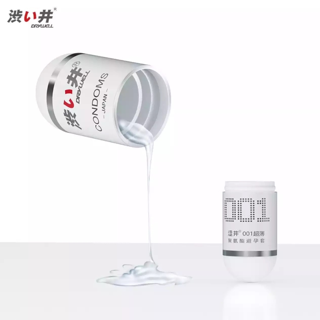 [Hộp 7 viên 1200mg gel] Bao Cao Su Siêu Mỏng 0.01mm – Ultra Thin 0.01mm Condoms