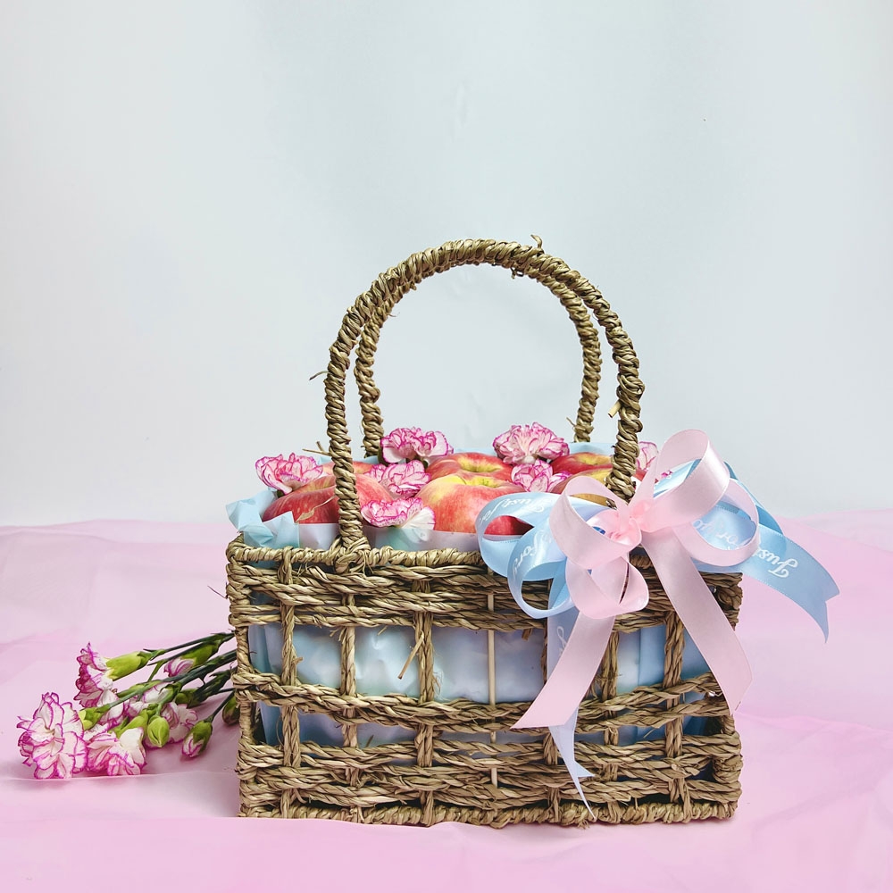 Giỏ táo pink xanh hồng