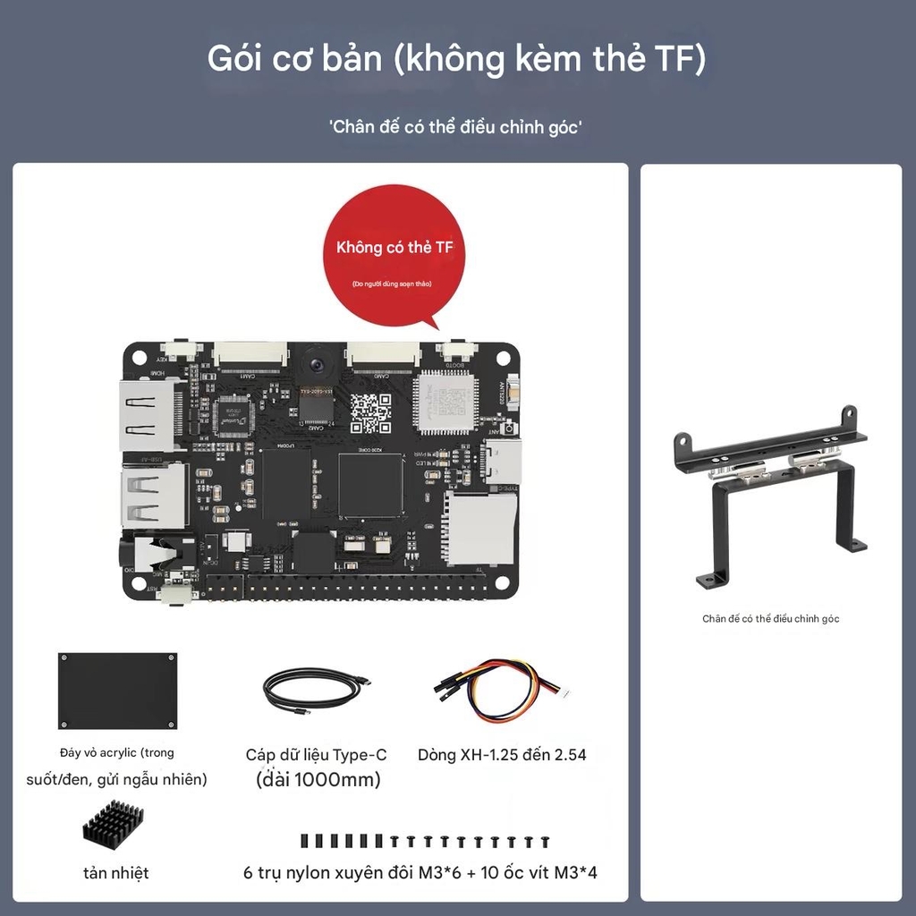 Bo mạch phát triển AI CanMV K230 tích hợp Camera – Sức mạnh xử lý 6 TOPS