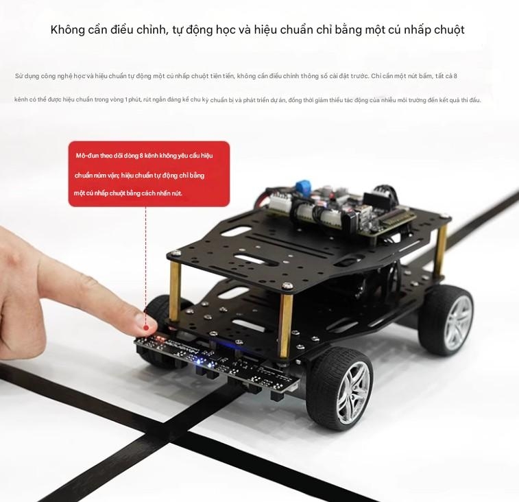 Cảm biến hồng ngoại theo dõi 8 hướng Huaner, robot thông minh tránh chướng ngại vật và mô-đun theo dõi 8 hướng