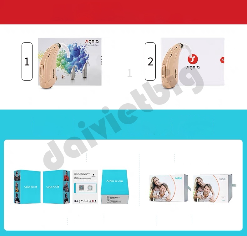 Máy Trợ Thính Vibe dùng pin, sạc