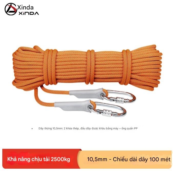 Dây an toàn chống mài mòn làm việc trên không lắp đặt điều hòa không khí dây an toàn có móc leo núi ngoài trời leo núi